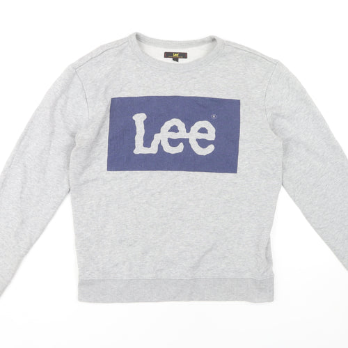 Lee Men's Grey Pullover Sweatshirt S
