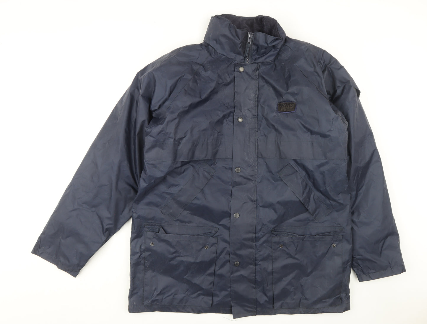 Portwest Men's Blue Rain Coat Jacket Size L