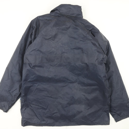 Portwest Men's Blue Rain Coat Jacket Size L