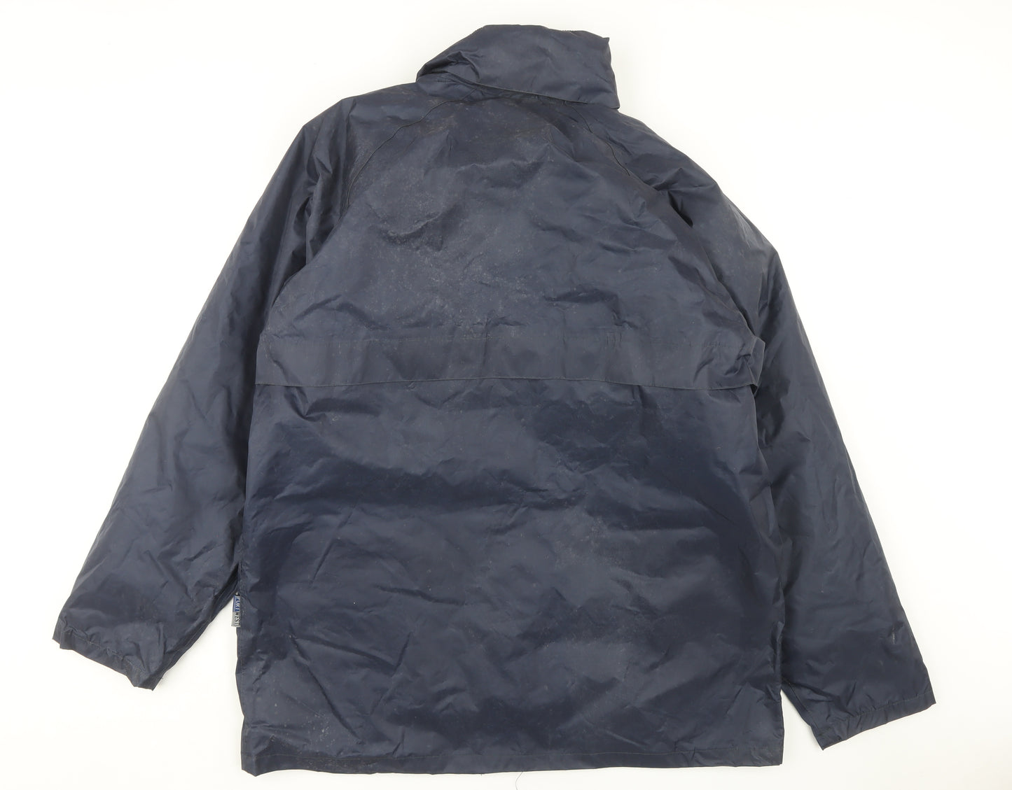 Portwest Men's Blue Rain Coat Jacket Size L