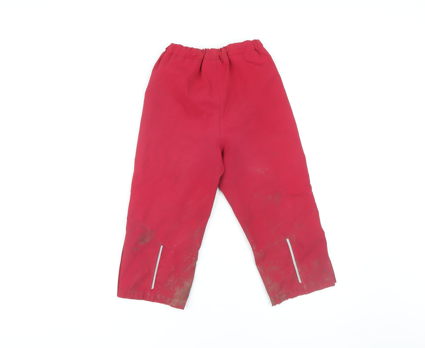 Hi Gear Girls Red Rain Trousers, 3-4 Years, Elastic Waist