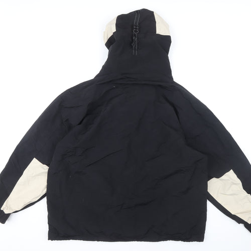 H2O Unisex Black Nylon Puffer Jacket M Waterproof