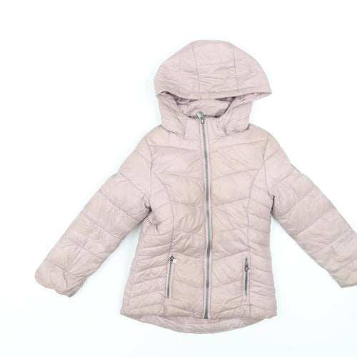 Everlast Girls Pink Hooded Puffer Jacket 4-5 Years