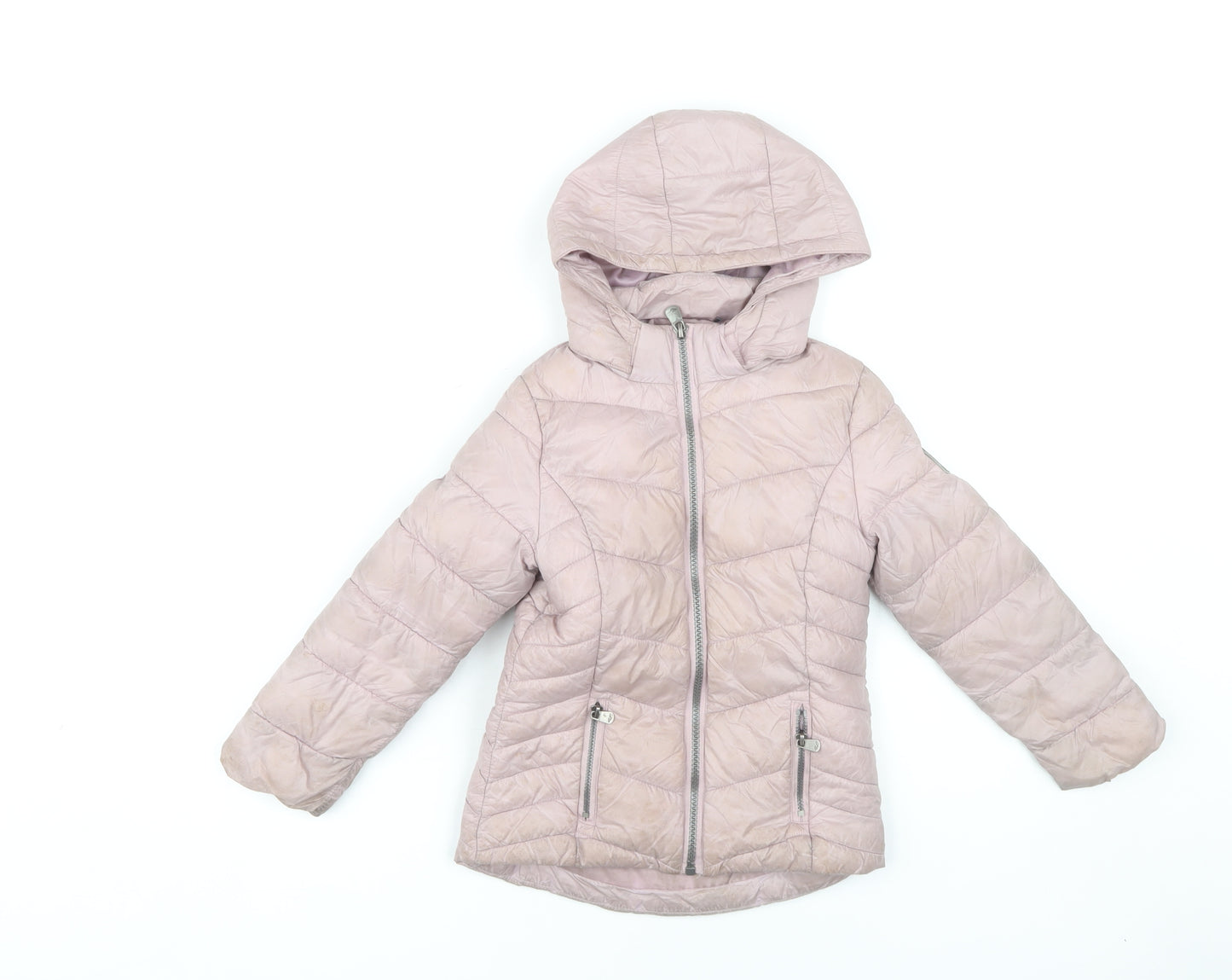 Everlast Girls Pink Hooded Puffer Jacket 4-5 Years
