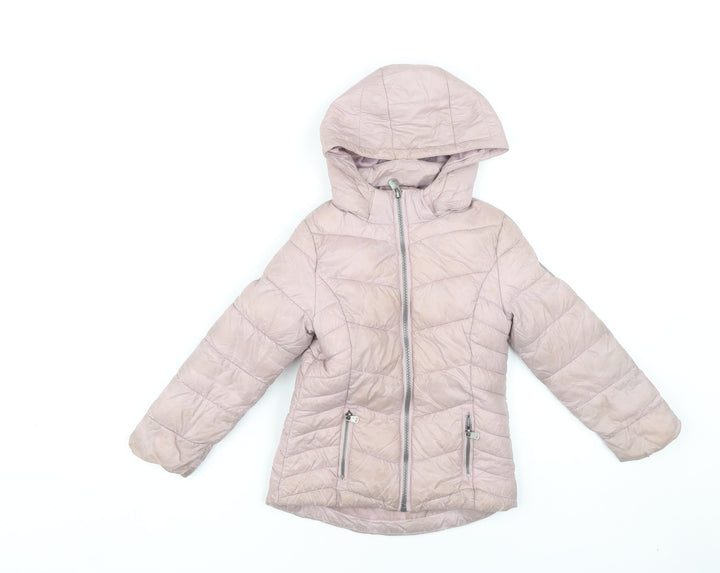 Everlast Girls Pink Hooded Puffer Jacket 4-5 Years