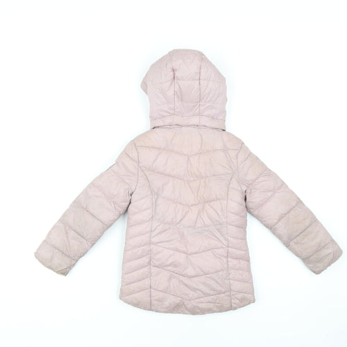 Everlast Girls Pink Hooded Puffer Jacket 4-5 Years