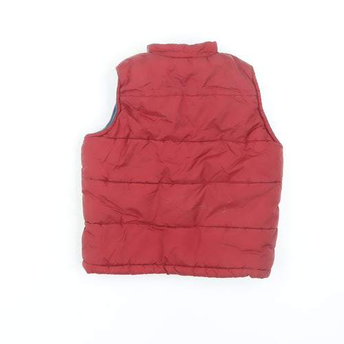 Rebel Active Boys Red Bodywarmer 2-3 Years Sleeveless Jacket