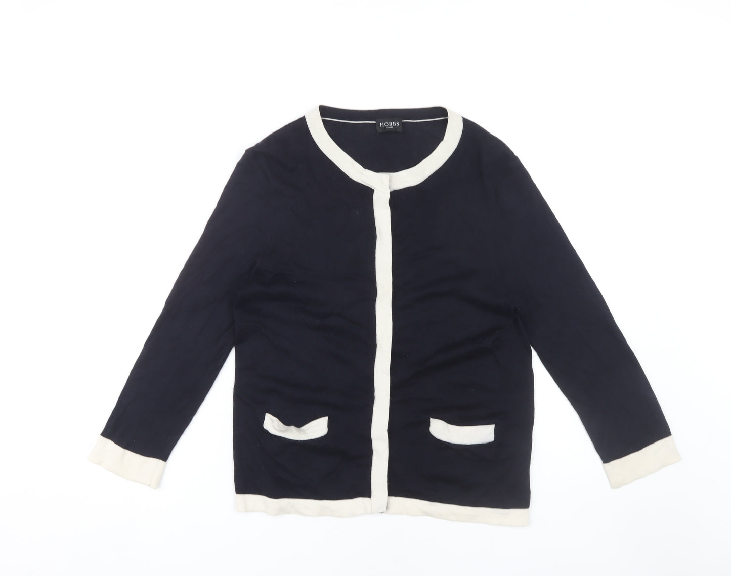 Hobbs Women's Black Cardigan Size 12, Silk Blend
