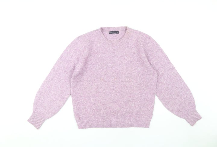 Marks and Spencer Women's Purple M Knit Jumper
