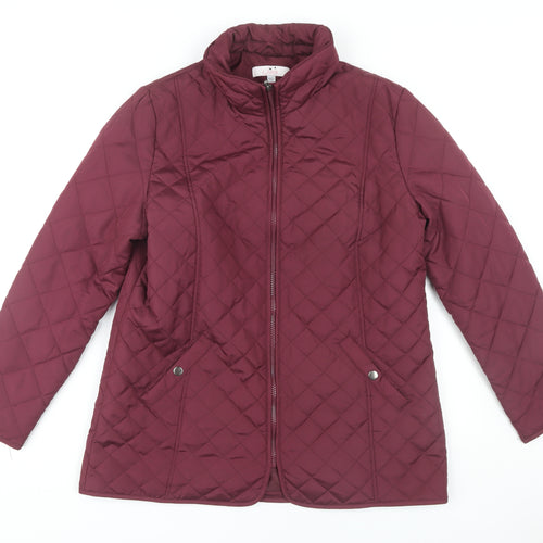 Julipa Women's Red Quilted Jacket Size 12