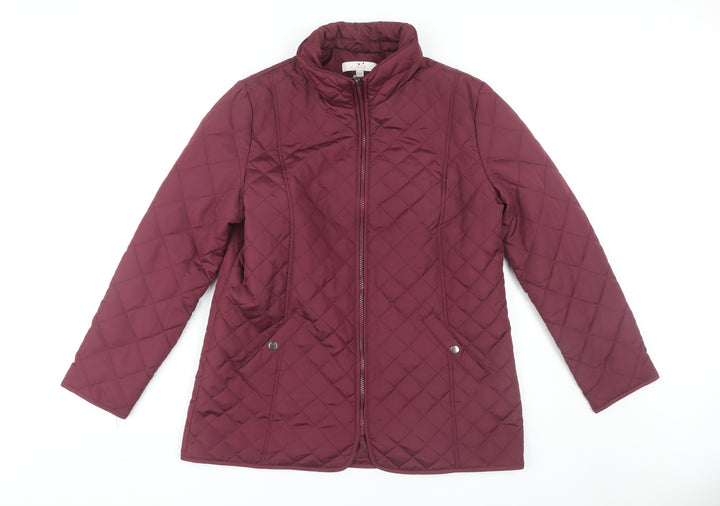 Julipa Women's Red Quilted Jacket Size 12