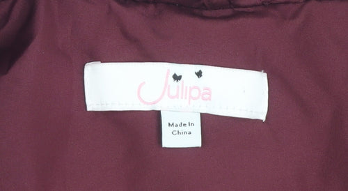 Julipa Women's Red Quilted Jacket Size 12