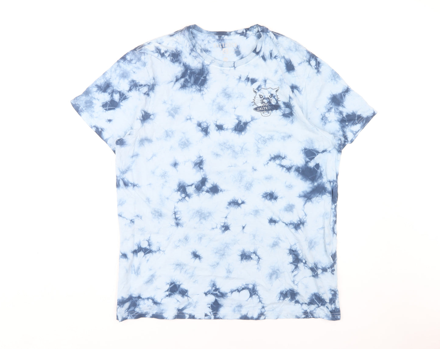 Saltrock Men's Multicoloured Beach T-Shirt L Cotton