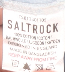 Saltrock Men's Multicoloured Beach T-Shirt L Cotton