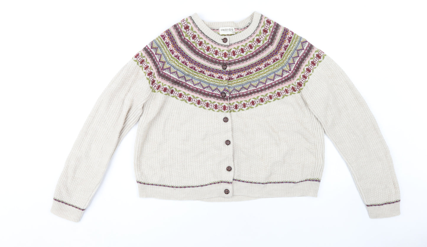 Marks and Spencer Women's Beige Cardigan Size 14