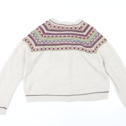 Marks and Spencer Women's Beige Cardigan Size 14