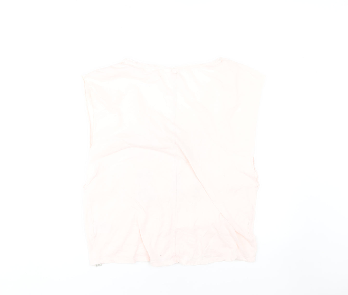 O'Neill Women's Pink Graphic T-Shirt V-Neck Size L