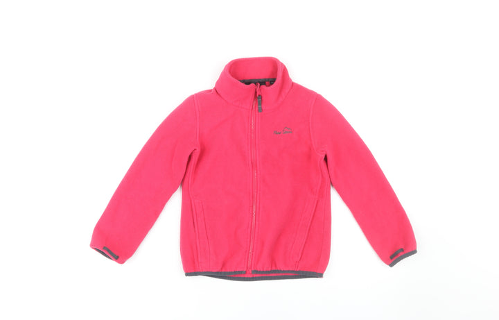 Peter Storm Girls Pink Fleece Jacket 7-8 Years