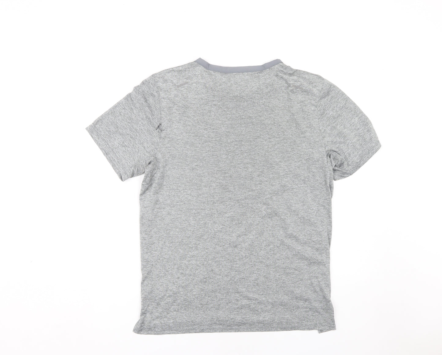 Nike Men's Grey Running T-Shirt, Size S, Breathable, Logo