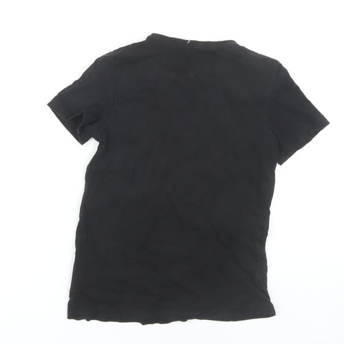 Puma Boys Black T-Shirt 9-10 Years Short Sleeve Casual