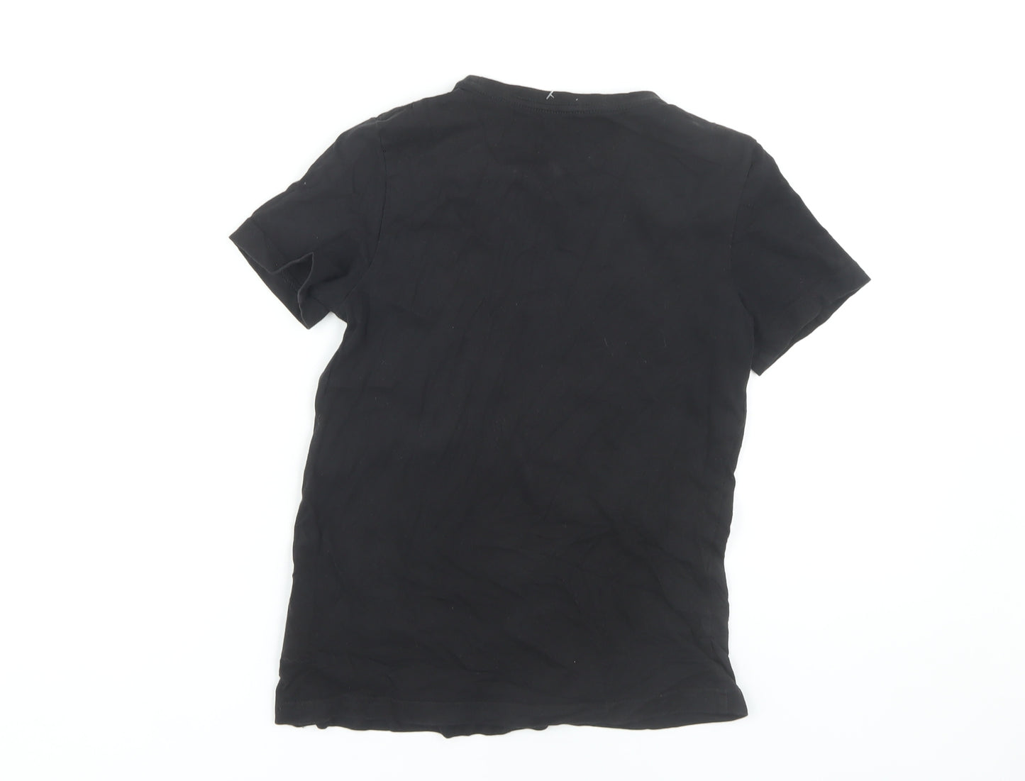Puma Boys Black T-Shirt 9-10 Years Short Sleeve Casual