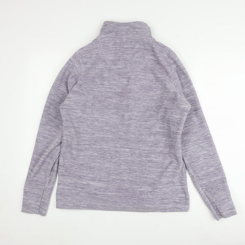 Weird Fish Women's Purple High Neck Pullover Sweatshirt