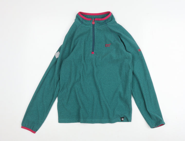 Regatta Girls Green Pullover 13 Years Lightweight Sweatshirt