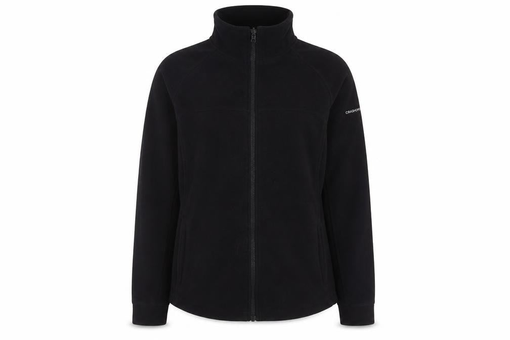 Front view of Craghoppers Women's Black, size 14, Full Zip Jacket