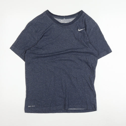 Nike Unisex Blue S Dri-FIT T-Shirt for Gym & Running