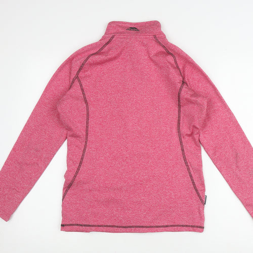 Trespass Pink Women's XS Activewear Top, 1/4 Zip, Stylish Pullover