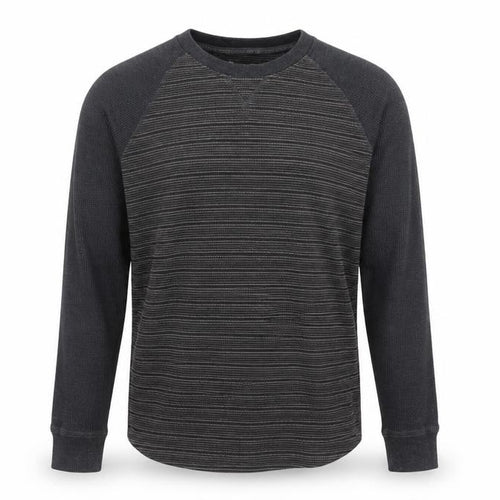 Mountain Warehouse Men's Grey Striped Long Sleeve Shirt