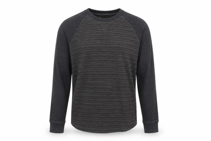 Mountain Warehouse Men's Grey Striped Long Sleeve Shirt