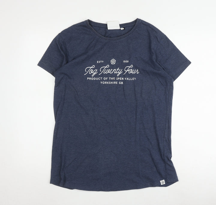 TOG24 Women's Blue T-Shirt, Size 14, Casual Style