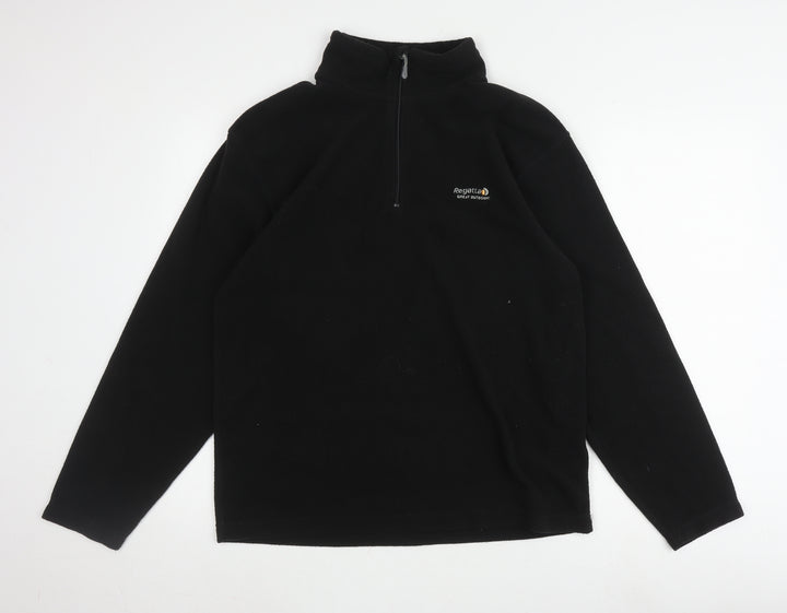 Regatta Men's Black Fleece 1/2 Zip Sweatshirt Size M