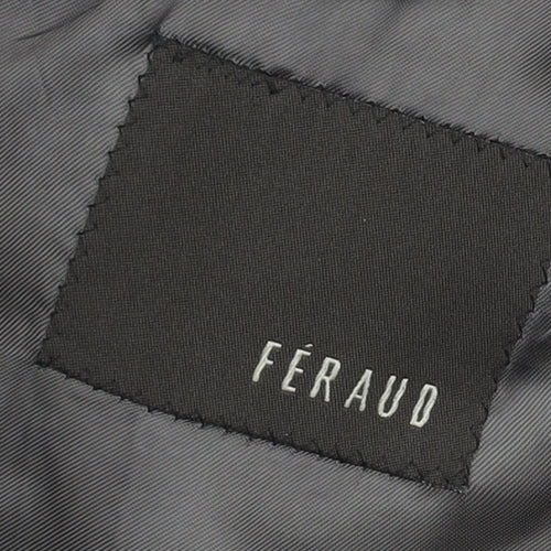 Féraud Men's Black Wool Striped Blazer Size 42