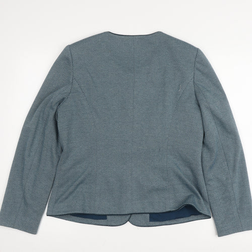 Eastex Women's Blue Chevron Blazer, Size 12