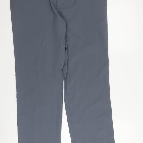 Adidas Men's Grey Golf Trousers Size M Straight Leg