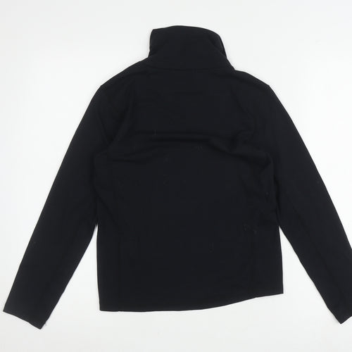Technical TCZ-Cotton Boys Black Mock Neck Pullover Top 11-12 Years