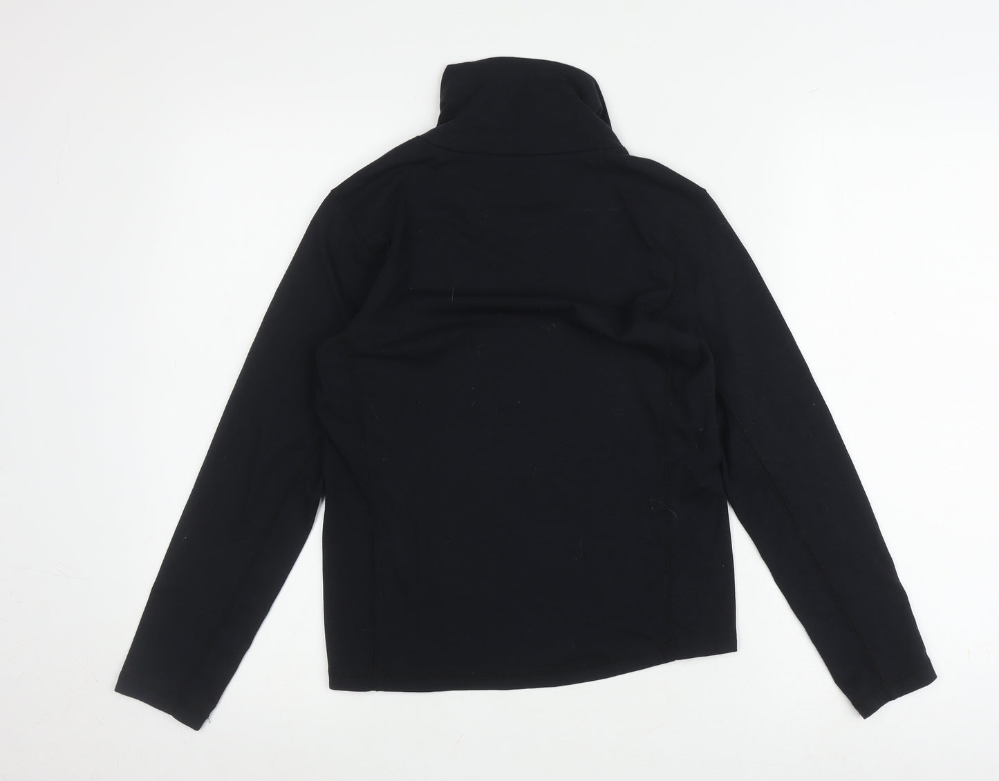 Technical TCZ-Cotton Boys Black Mock Neck Pullover Top 11-12 Years