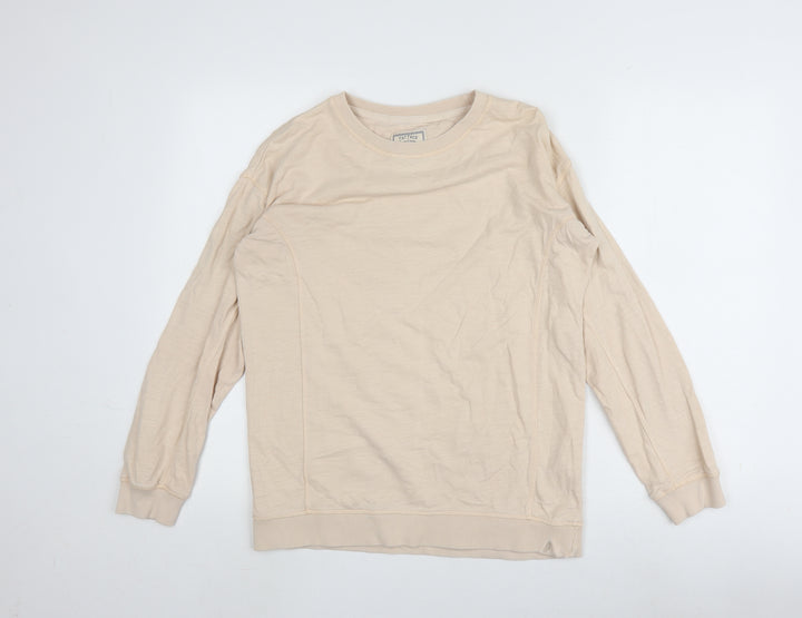 Fat Face Men's Beige Small Pullover Sweatshirt