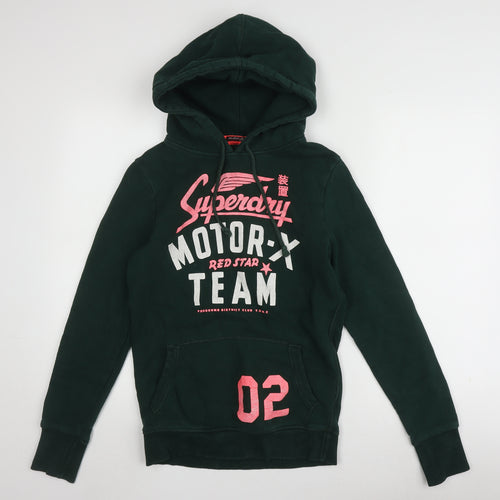 Superdry Women's Green Pullover Hoodie Size M