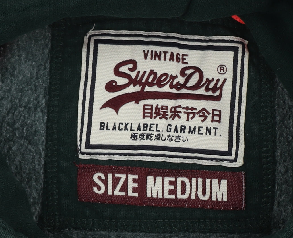 Superdry Women's Green Pullover Hoodie Size M
