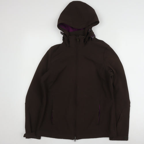 Alpine Women's Brown Hooded Jacket Size 10