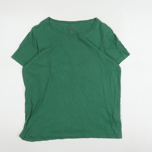 J. Crew Women's Green T-Shirt M Short Sleeve