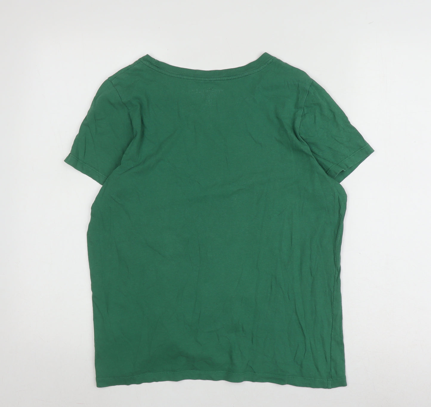 J. Crew Women's Green T-Shirt M Short Sleeve