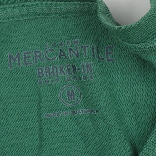 J. Crew Women's Green T-Shirt M Short Sleeve