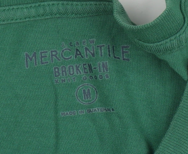 J. Crew Women's Green T-Shirt M Short Sleeve