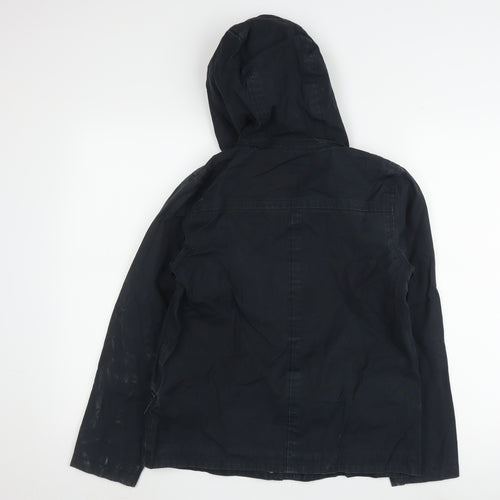 Seasalt Women’s Blue Hooded Duffle Jacket Size 8