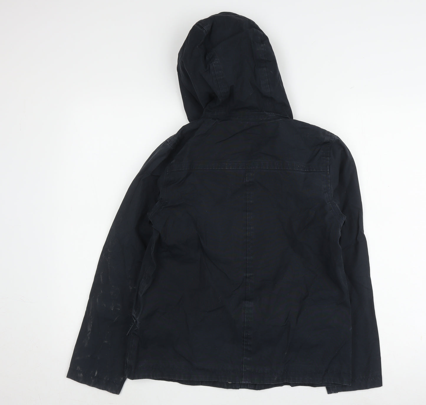 Seasalt Women’s Blue Hooded Duffle Jacket Size 8