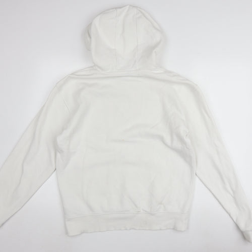 Adidas Men's White Hoodie, Small, Pullover, Logo Design